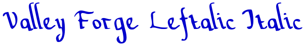 Valley Forge Leftalic Italic 字体